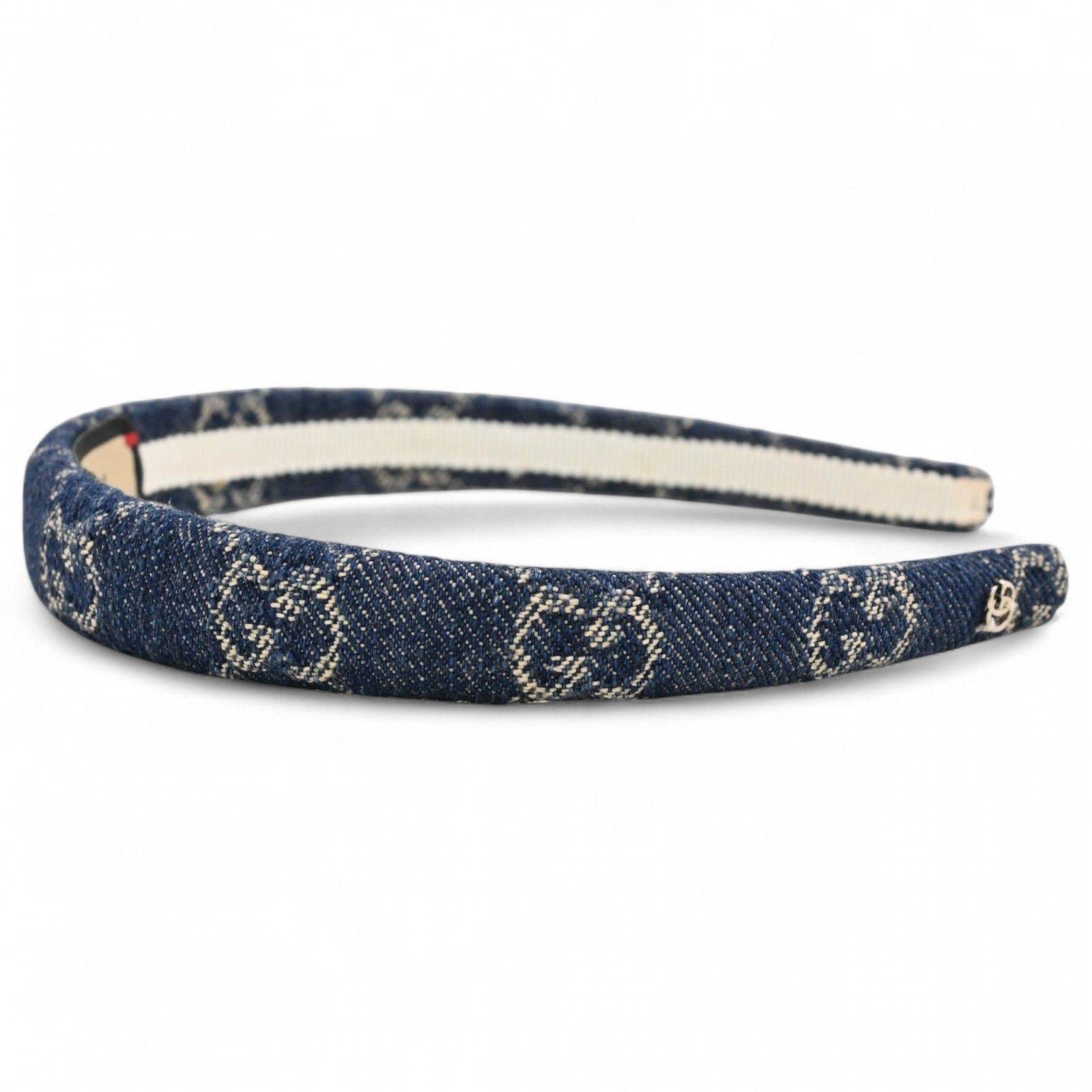 グッチ GG デニム カチューシャ インディゴ Aランク gu5618cf - メルカリ