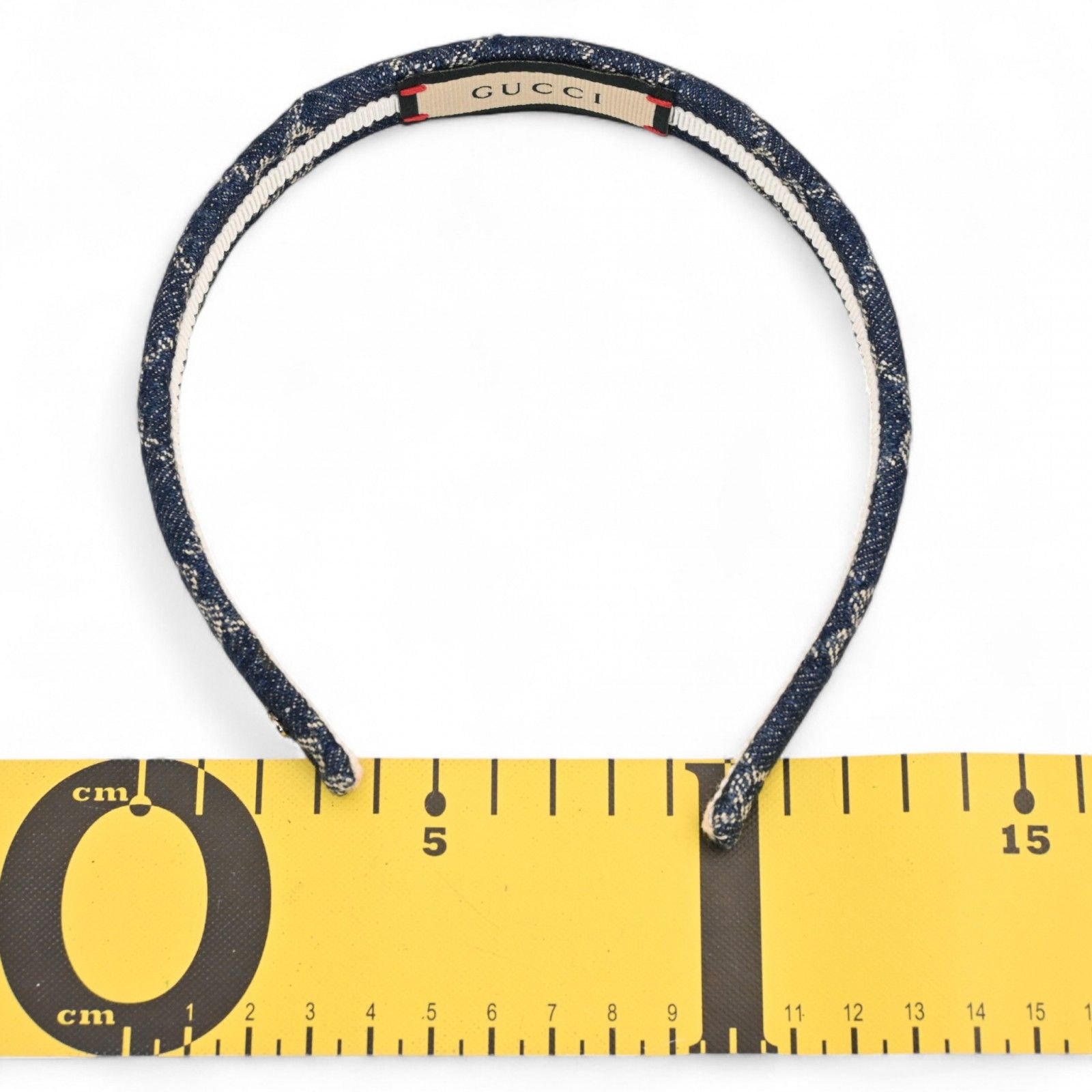 グッチ GG デニム カチューシャ インディゴ Aランク gu5618cf - メルカリ