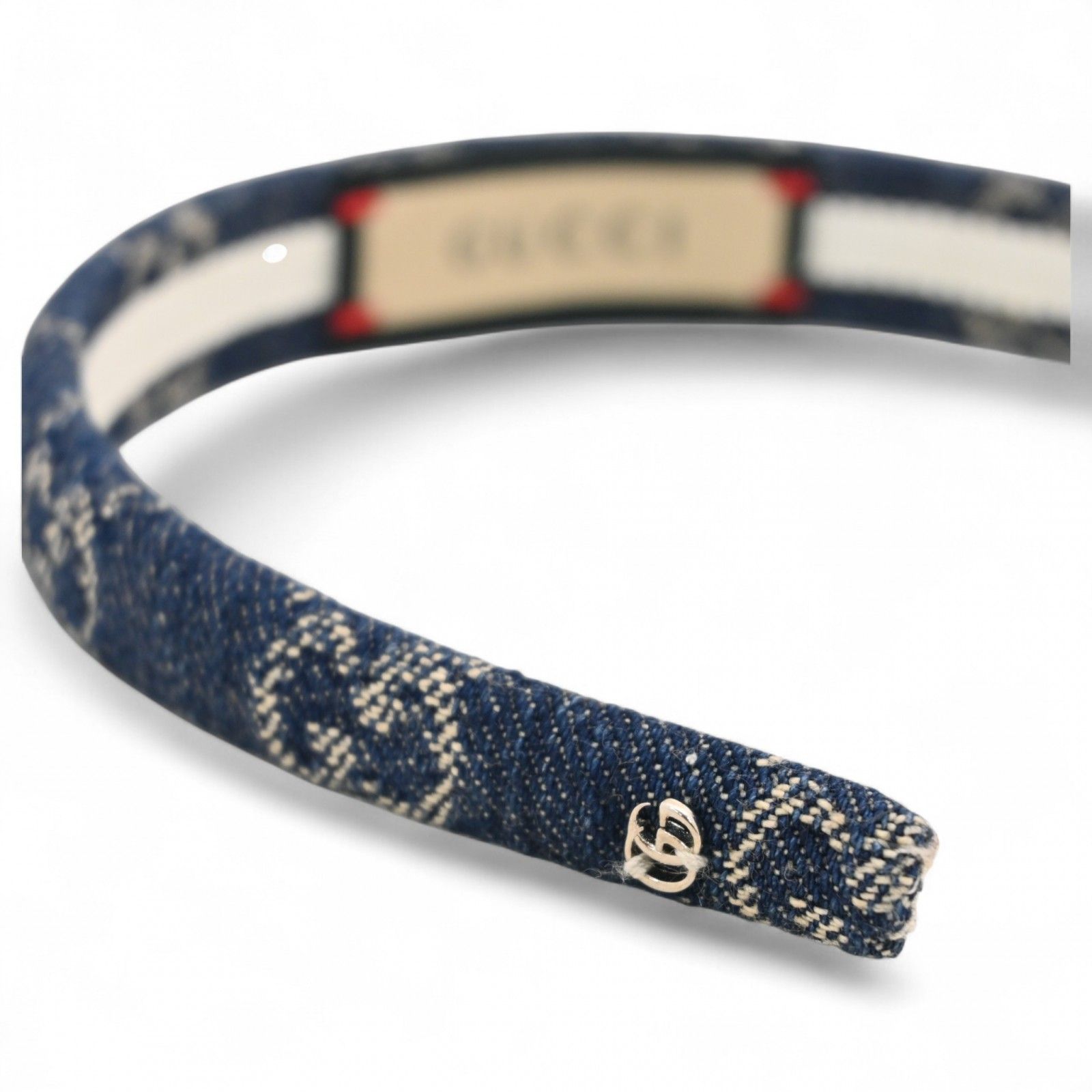 グッチ GG デニム カチューシャ インディゴ Aランク gu5618cf - メルカリ