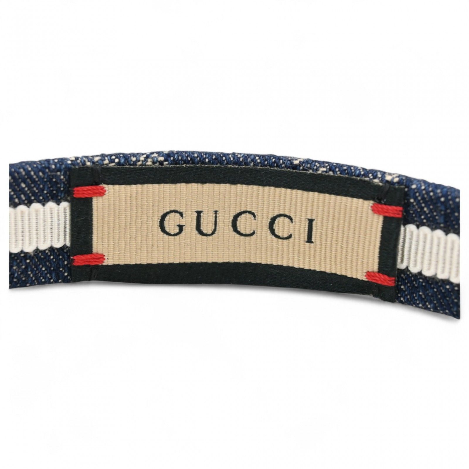 グッチ GG デニム カチューシャ インディゴ Aランク gu5618cf - メルカリ