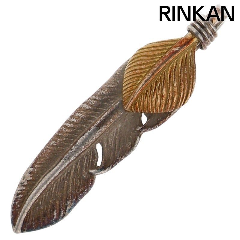 タディアンドキング ハートK18フェザー SSサイズ 右向きネックレス