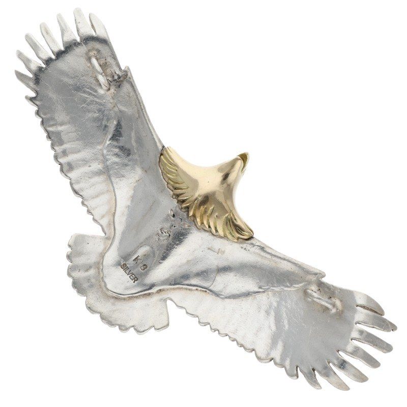 タディアンドキング 旧型 頭金大イーグル K18シルバーネックレストップ