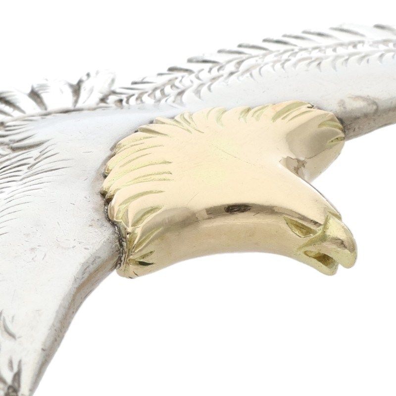 タディアンドキング 旧型 頭金大イーグル K18シルバーネックレストップ