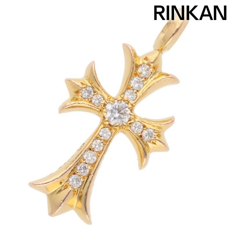 クロムハーツ 22K TNY CRSF P/DMND/タイニーファットクロス PAVEダイヤ