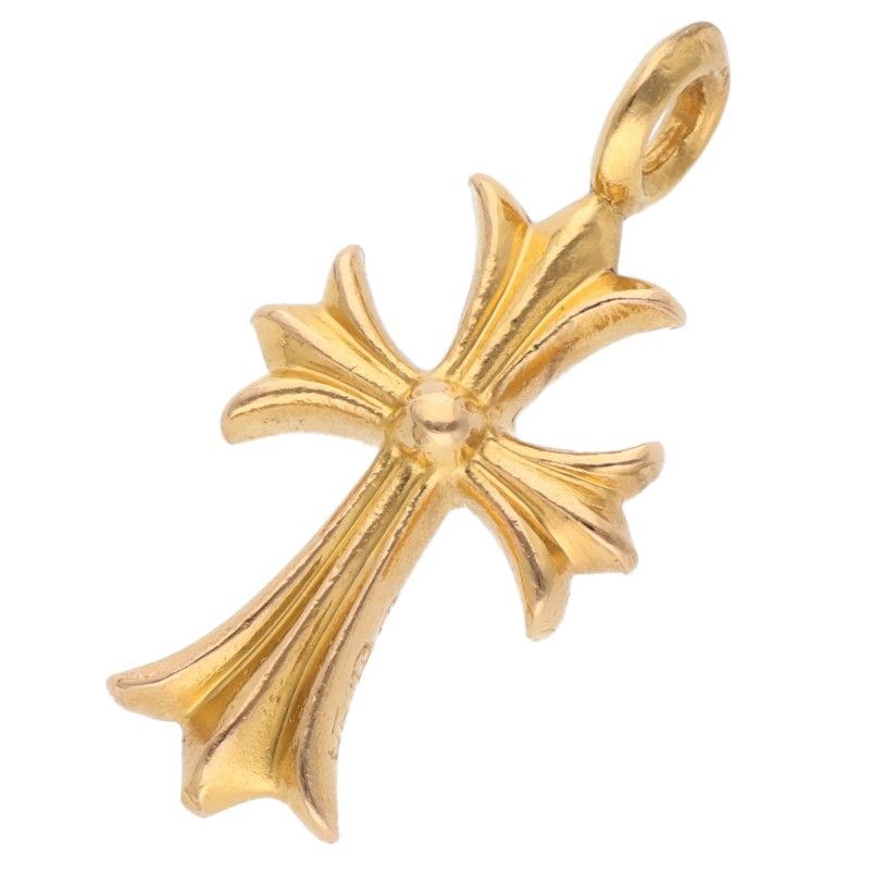 クロムハーツ 22K TNY CRSF P/DMND/タイニーファットクロス PAVEダイヤ