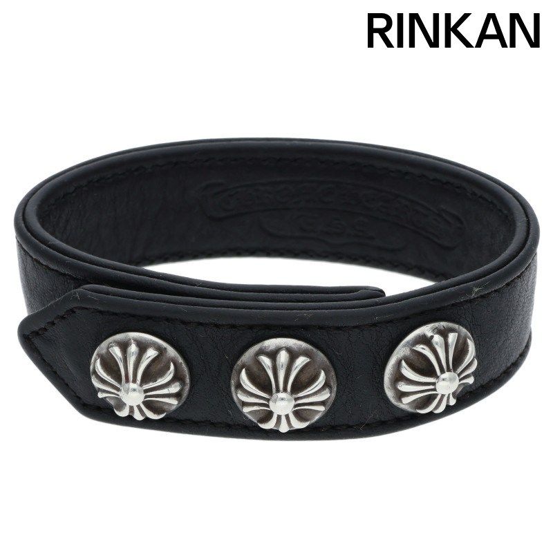 クロムハーツ3BTN 2SNP CRS クロスボール スナップボタン ブラック