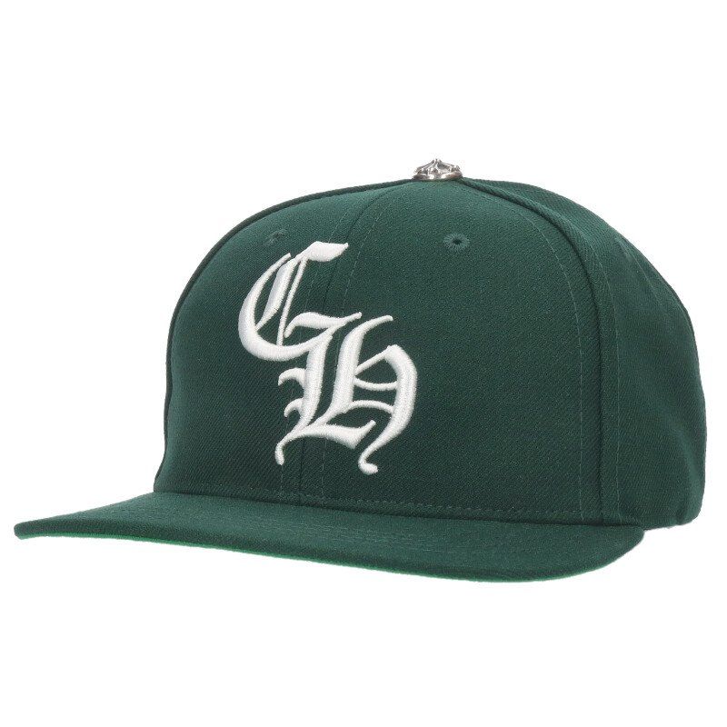 クロムハーツ 6 PANEL ON FIELD BSBL CAP CH刺繍ベースボールキャップ帽子 メンズ
