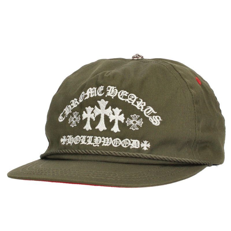クロムハーツ GAS STATION セメタリー刺繍キャップ帽子 メンズ