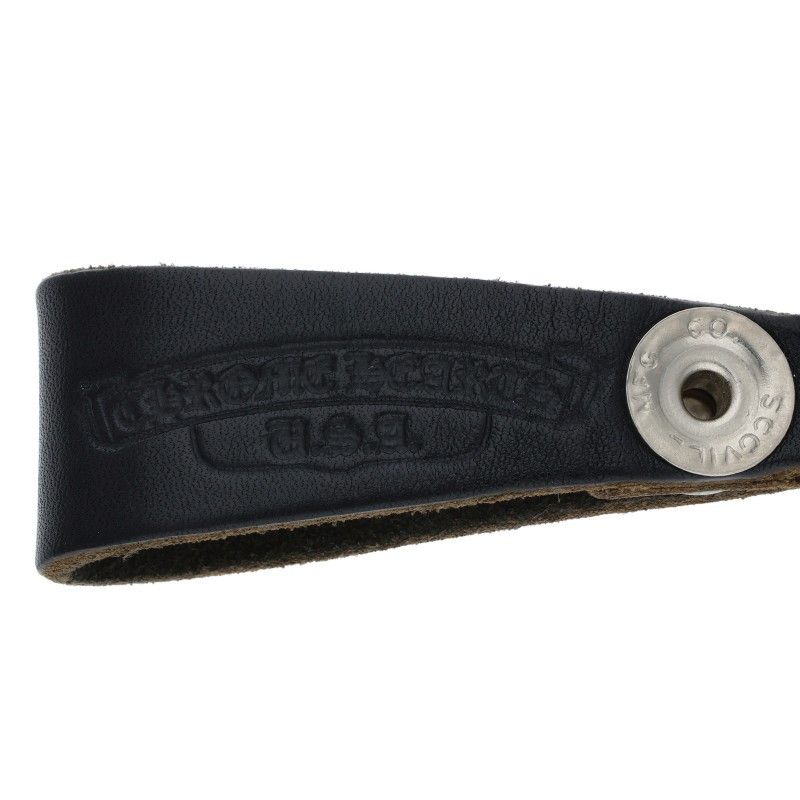 クロムハーツ BELT LOOP クロスボールレザーベルトループ　極美品 Dカン バッグ・小物・ブランド雑貨 CHROME HEARTS(クロムハーツ) BELT