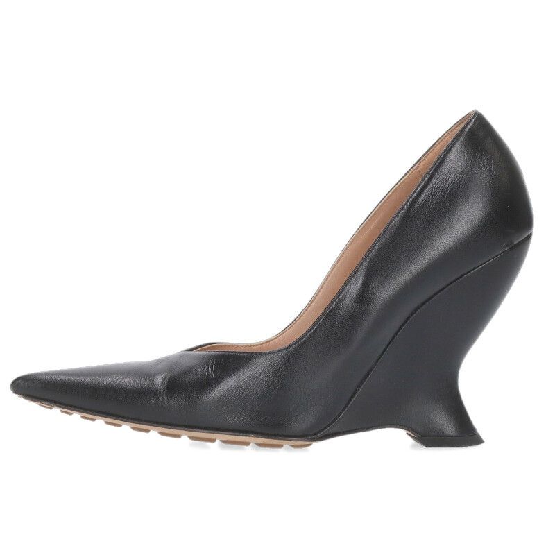 ボッテガヴェネタ PUNTA ポインテッドトゥウェッジソールパンプス