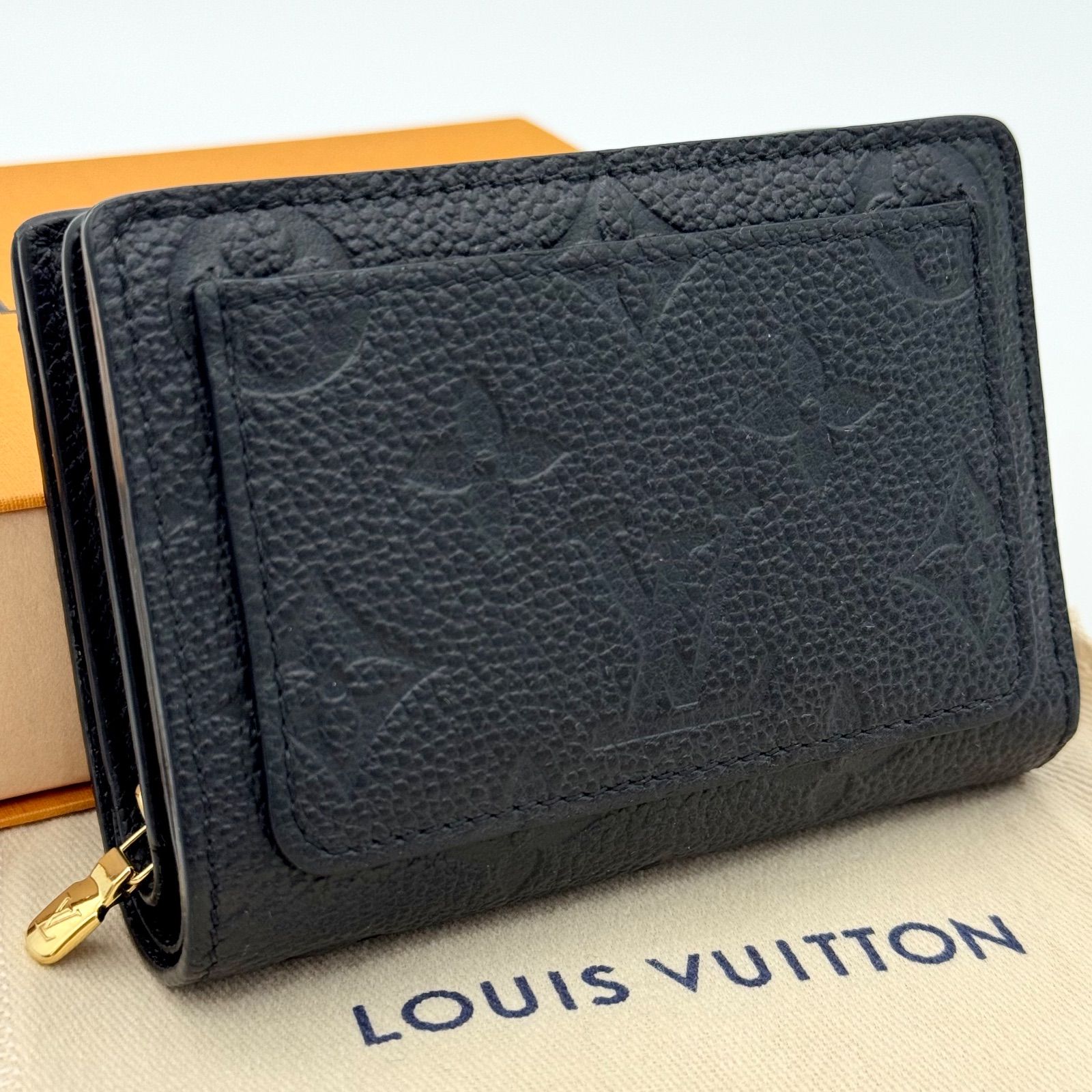 箱付き】ルイヴィトン LOUIS VUITTON 折財布 ポルトフォイユ クレア