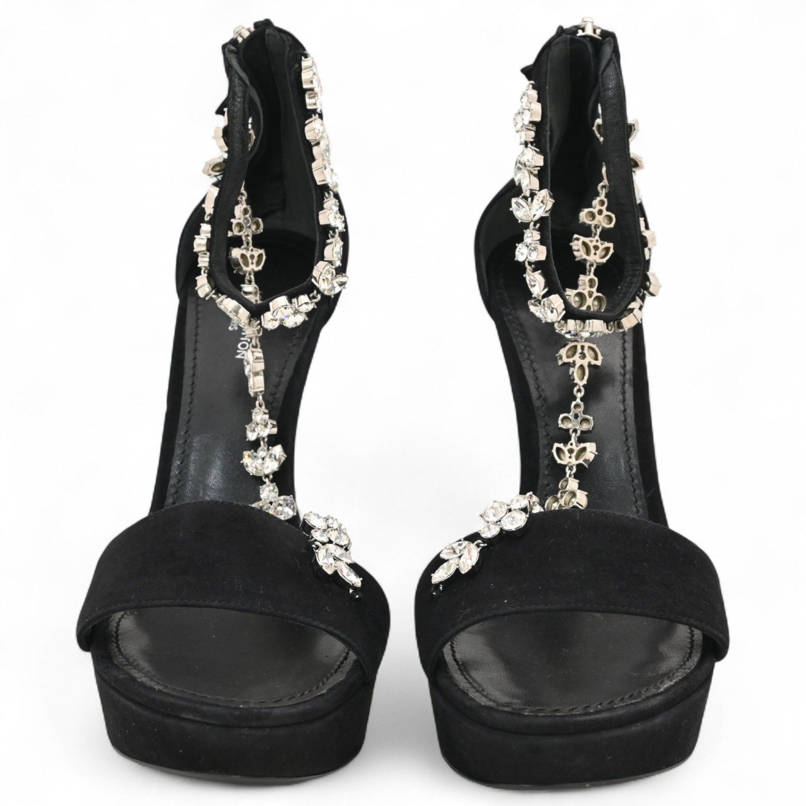 ルイヴィトン LVサークル フラワービジュー サンダル スエード 38 Aランク lv 9929 vd