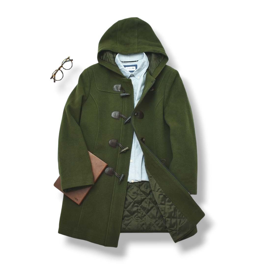 美品】 上質 イタリア製 エルエルビーン ウール ダッフルコート