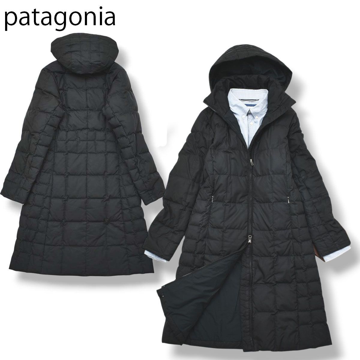 パタゴニア patagonia ロング ダウン コート ジャケット XS 黒