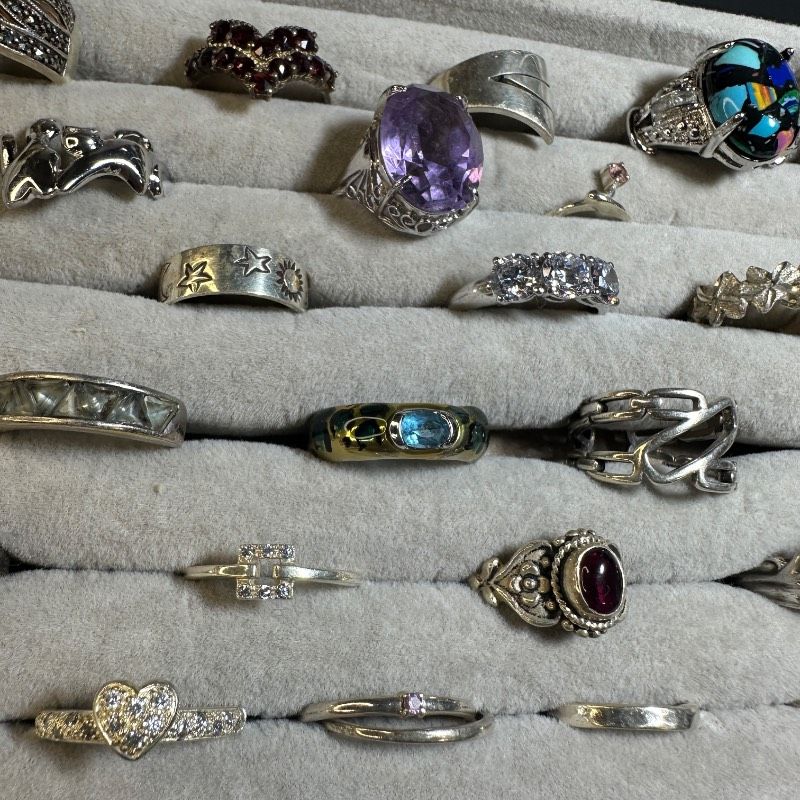 vintage】ファッションリング シルバー925 刻印 まとめ売り 23点 GT-W5