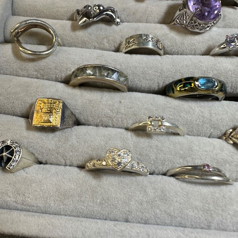 vintage】ファッションリング シルバー925 刻印 まとめ売り 23点 GT-W5