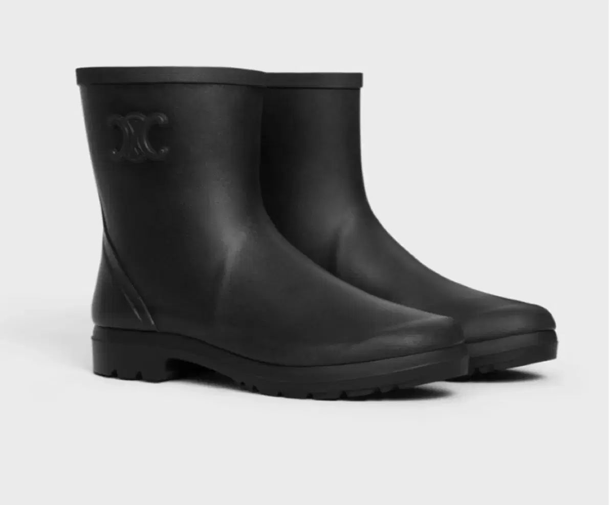 Celine セリーヌ ブラック レインブーツ ショートブーツ 38 - メルカリ