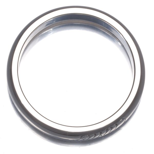 カルティエ リング Cドゥ エングレーブド ウェディング ピンキー 45号