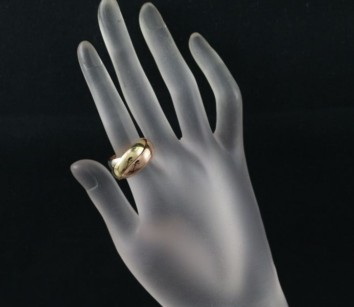 カルティエ トリニティリング スリーカラー XL 52号 K18YG/WG/PG