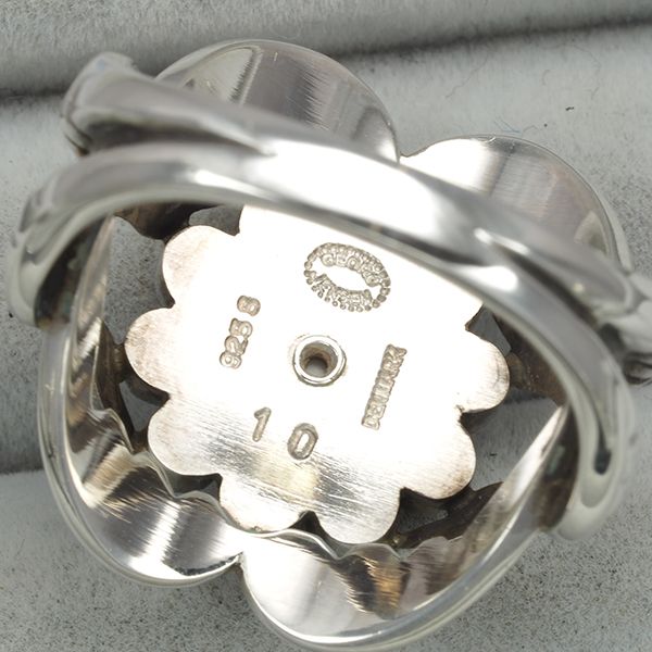 ジョージジェンセン 10 リング 指輪 10号 ムーンストーン ジョージジェンセン リング ムーンストーン 10 10号 シルバー 925