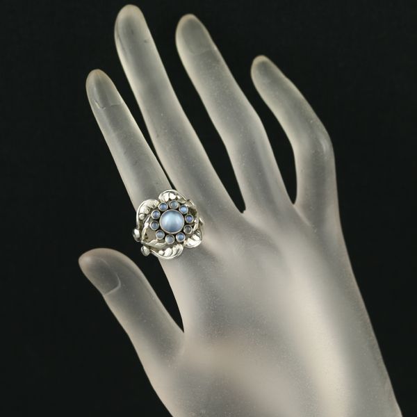 ジョージジェンセン 10 リング 指輪 10号 ムーンストーン ジョージジェンセン リング ムーンストーン 10 10号 シルバー 925