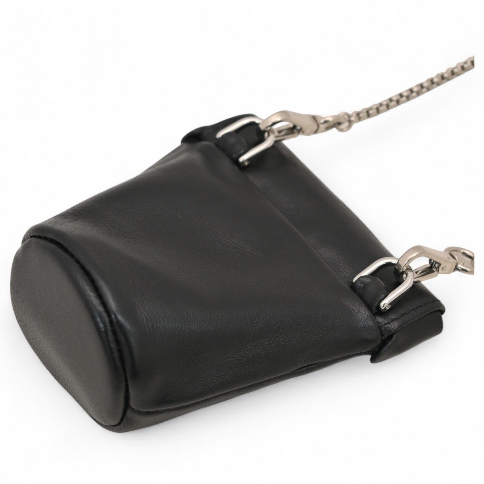 プラダ ナッパレザー ネックレスポーチ ブラック Aランク pr9936gn