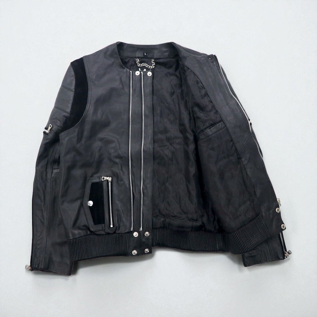 SCHLUSSEL 00s y2k archive Leather riders jacket 2 M シュリセル 多