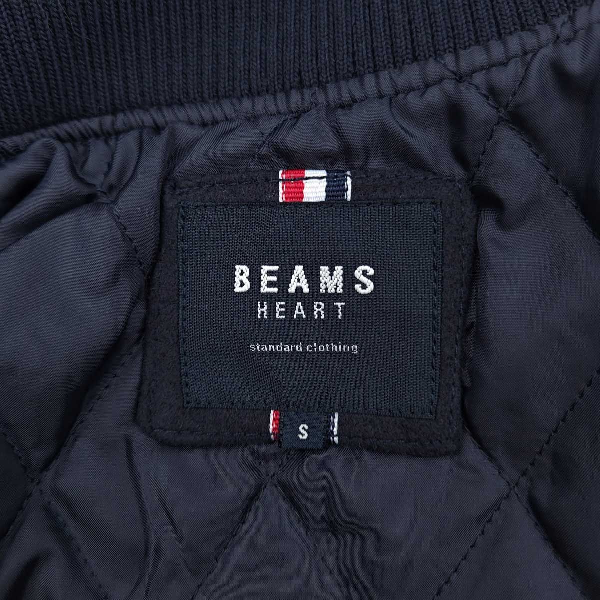 未使用】BEAMS HEART ビームスハート 胸ジップ スタジアム ブルゾン 