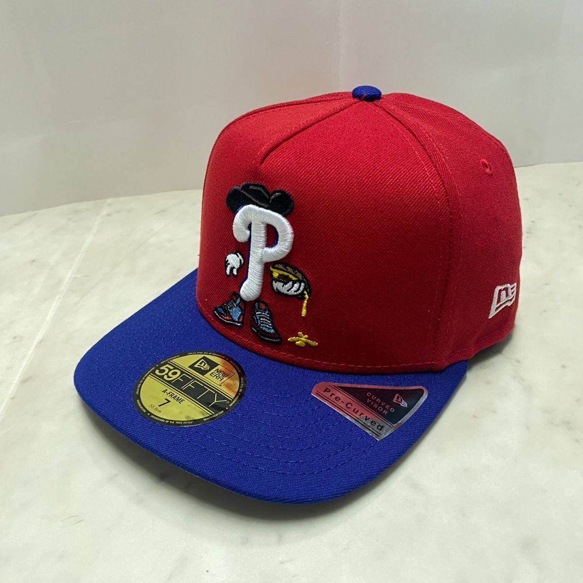 新品 NEWERA フィラデルフィア・フィリーズ 59FIFTY A−FRAME 海外限定 NEWERA ニューエラ 59FIFTY Aフレーム Phillies フィラ