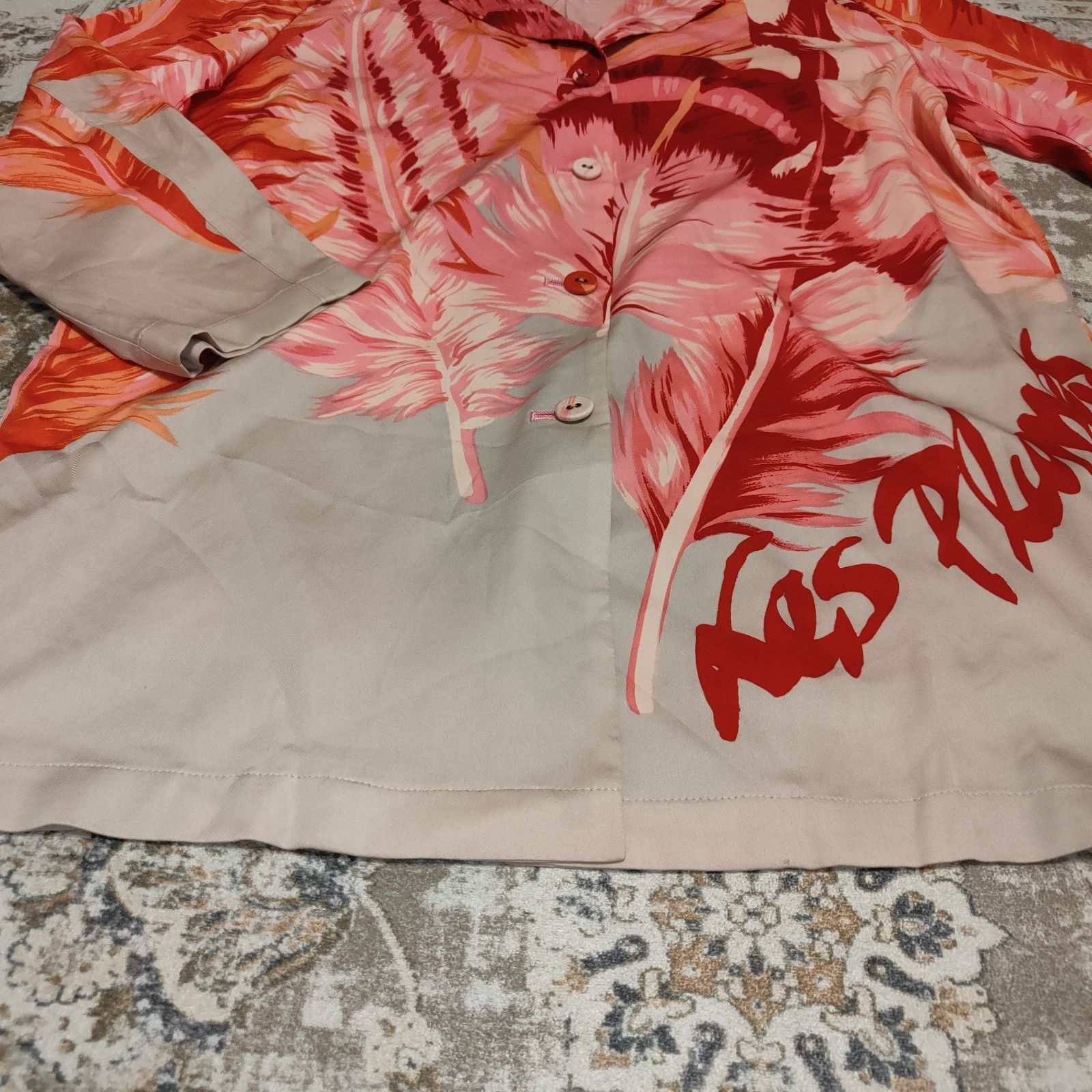 トクコプルミエヴォル TOKUKO 1er VOL☆パワーネット 総柄 ブラウス トクコプルミエヴォル TOKUKO 1er VOL オープンカラーシャツ ロング