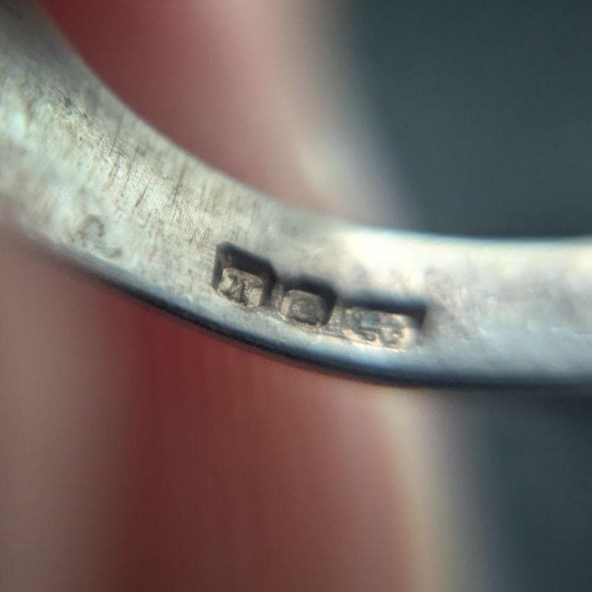 英国 バーミンガム製 1980年代 スターリングシルバー925 ホールマーク