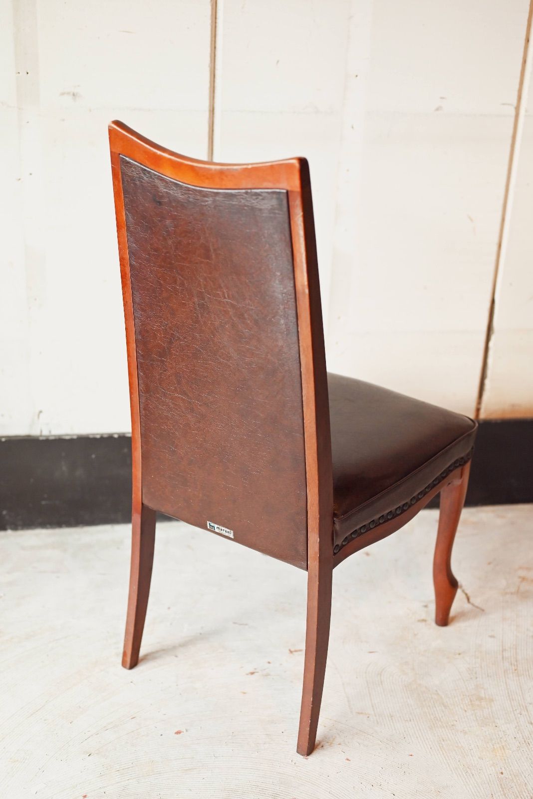 マルニ木工 猫脚 レザーチェア アンティーク - メルカリ