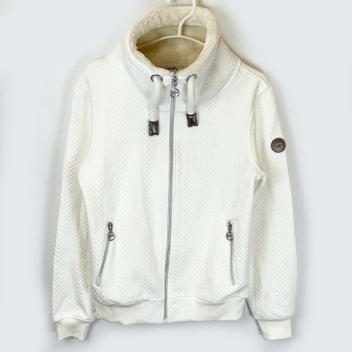 Penelope ペネロペ ジップアップ ジャケット ラポニア スウェットシャツ エクリュ S ホワイト レディース 乗馬 馬術