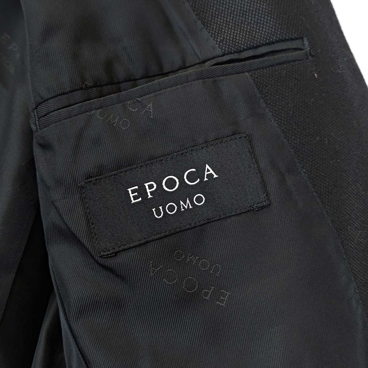 EPOCA UOMO エポカ ウォモ ナイロン ウール テーラードジャケット 44