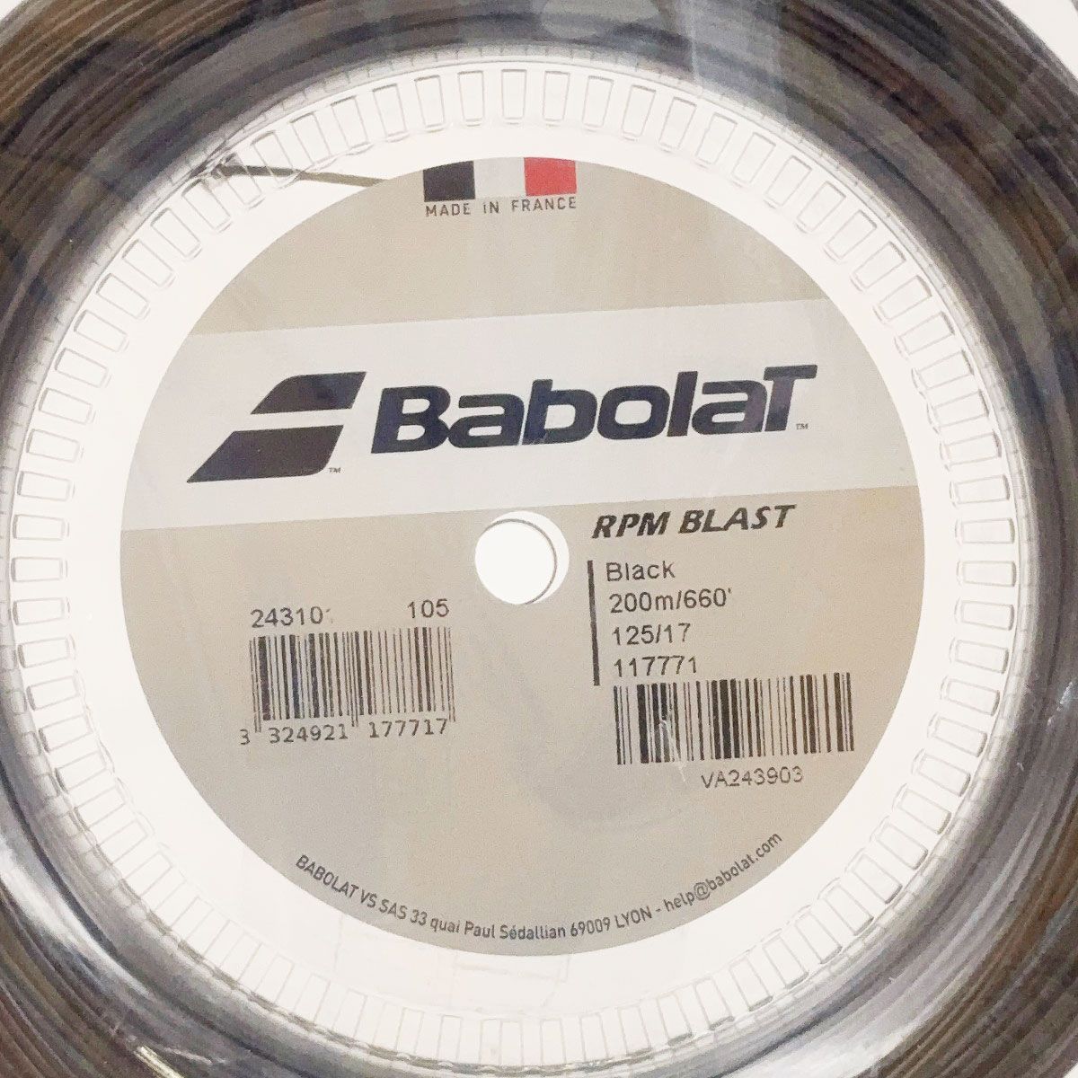 未使用】バボラ RPM ブラスト BLAST 125 硬式 テニス ストリング 