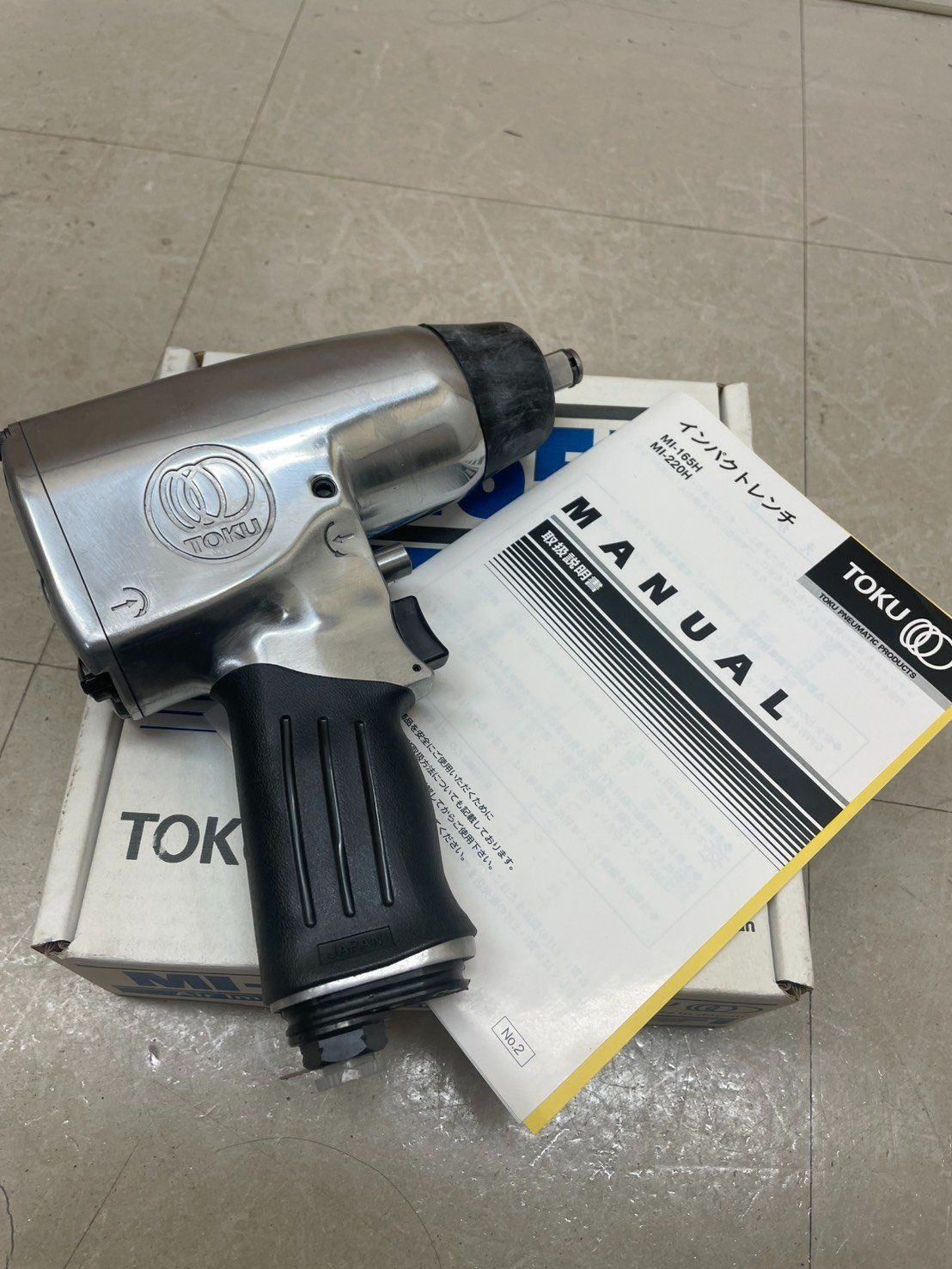 TOKU インパクトレンチ MI-165H 2020年製 12.7mm 空圧 エア ピン 