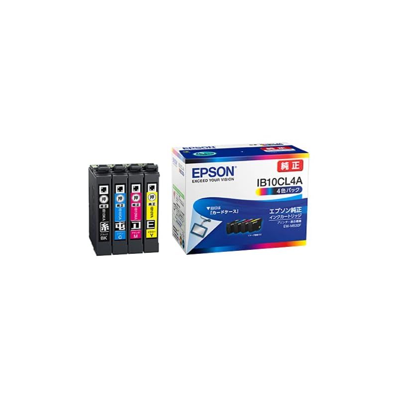 エプソン 純正 インクカートリッジ カードケース IB10CL4A 4色パック 0