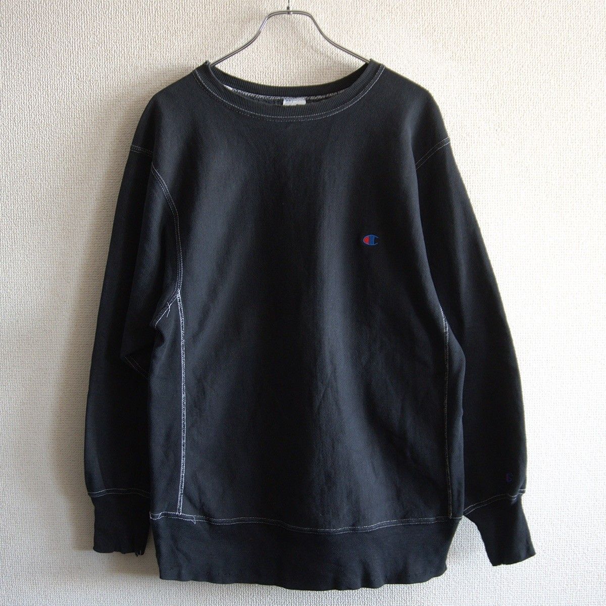 90s/ブラック】CHAMPION【REVERSE WEAVE リバースウィーブ スウェット
