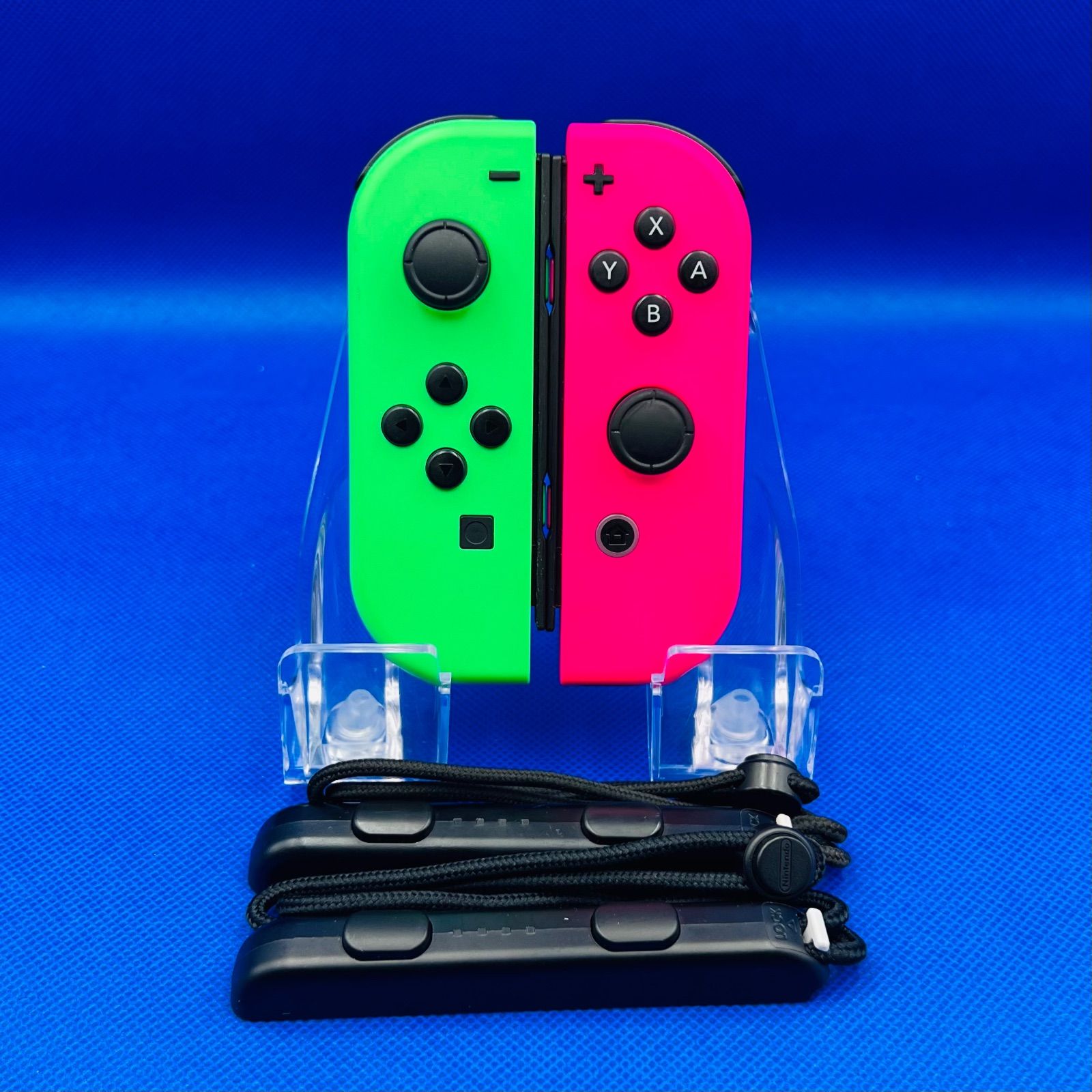 58【純正・動作確認済】Joy-Con(L)ネオングリーン × (R)ネオンピンク
