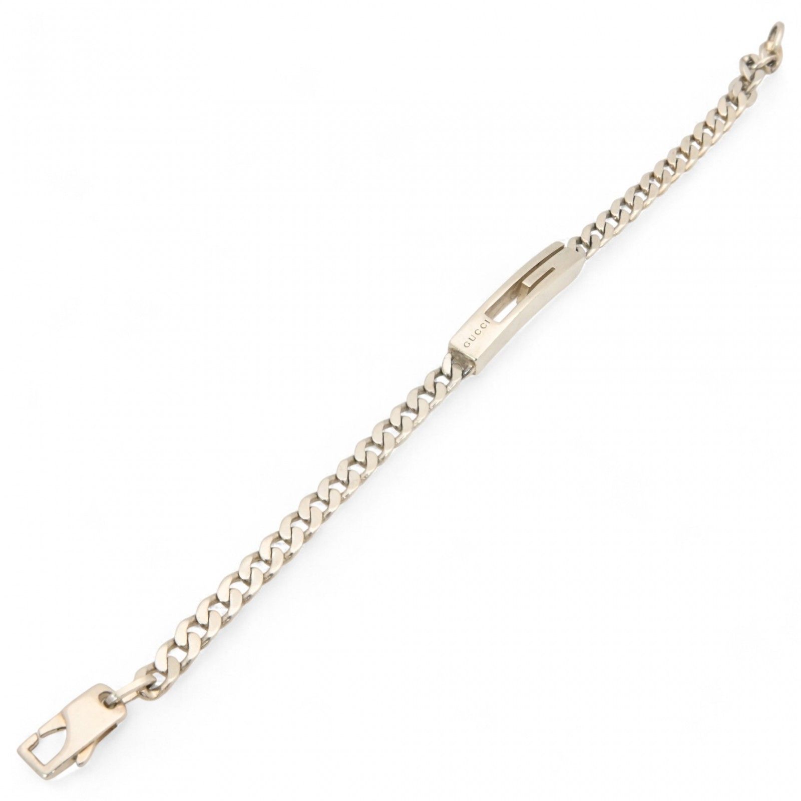 グッチ カットアウトG 喜平チェーン ブレスレット シルバー Aランク