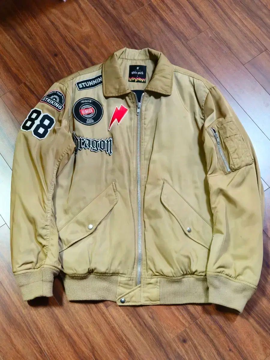 入手困難な 8seconds × G-DRAGON（ジードラゴン） 多重 パッチ MA-1