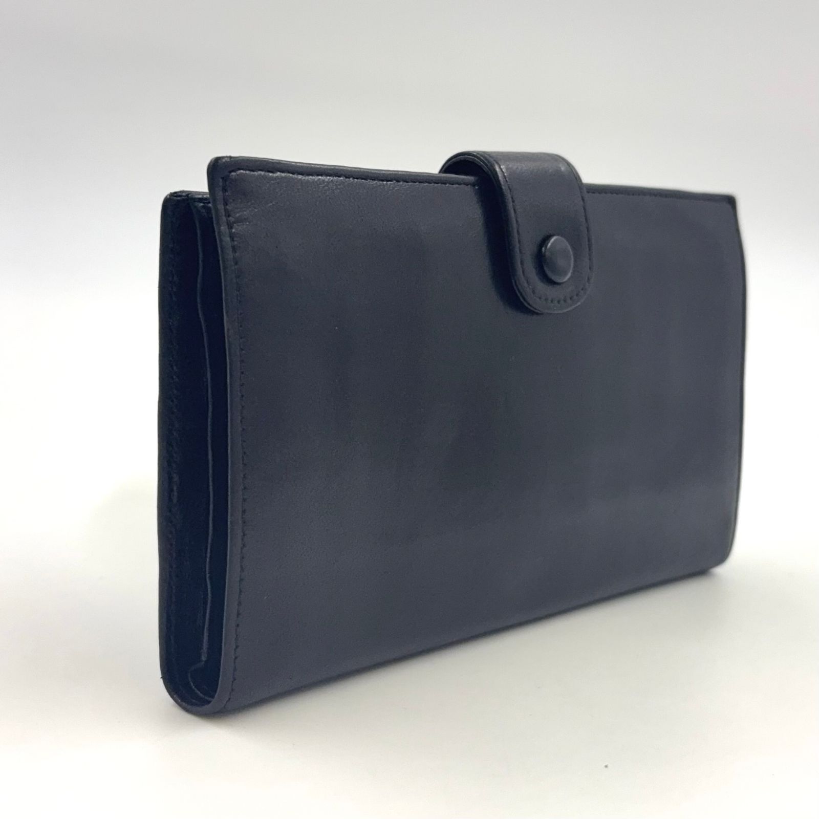 CHANEL ココマーク 2つ折り 3番台 ラムスキン ブラック 財布 ゴールド