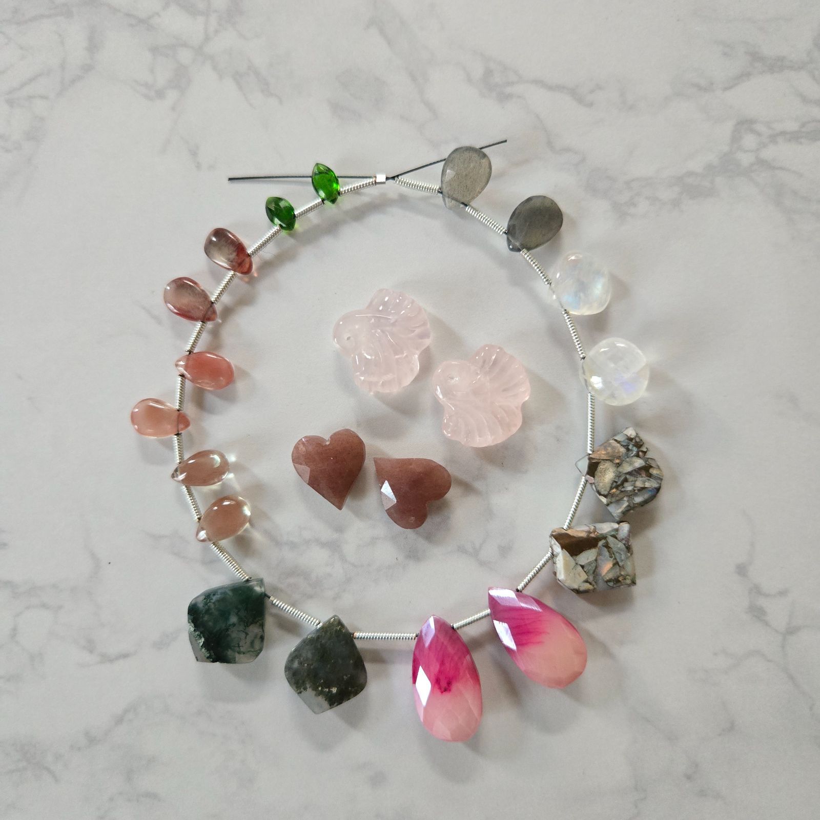 高品質 高透明 原石 フローライト プレート 台付き 天然石 | Kay