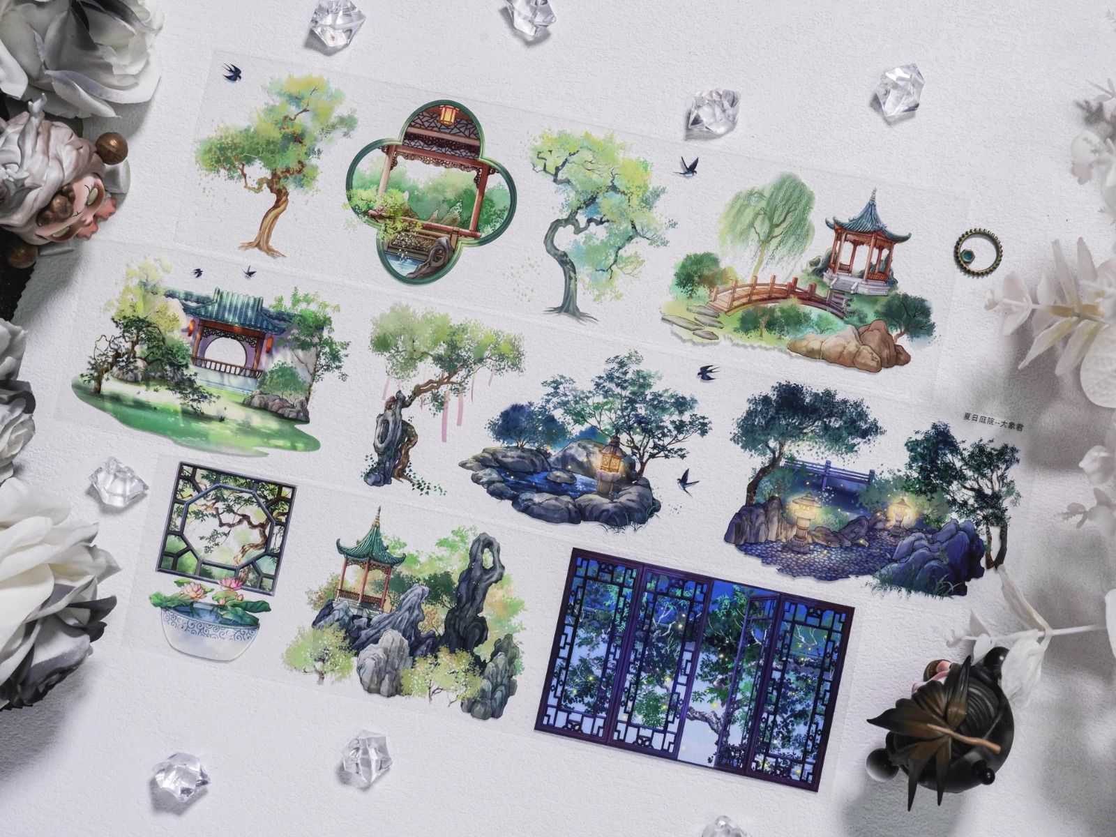 【8573】海外　マステ　5m巻売り　PETマスキングテープ　夏景色 8907】海外 マステ 3/5/巻 PETマスキングテープ 四季景色 動物 - メルカリ