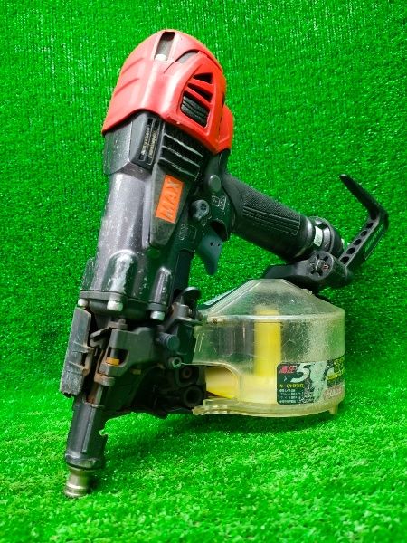 MAX 高圧コイルネイラ HN-50 N 4 D -G クールグレー HN 91116 エア漏れも送り不良もなし