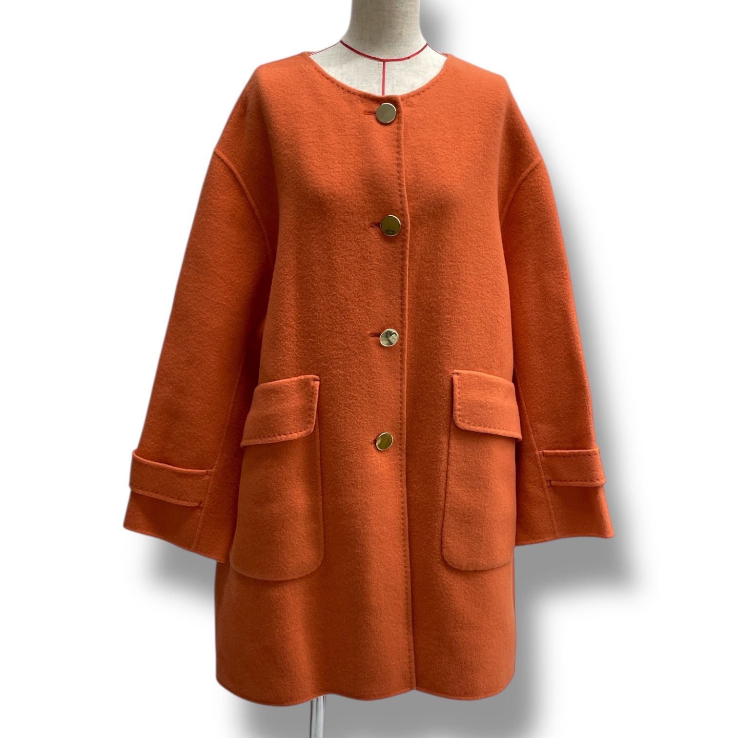 DoCLASSE ドゥクラッセ カシミヤ混ウールリバー 2WAYミドルコート