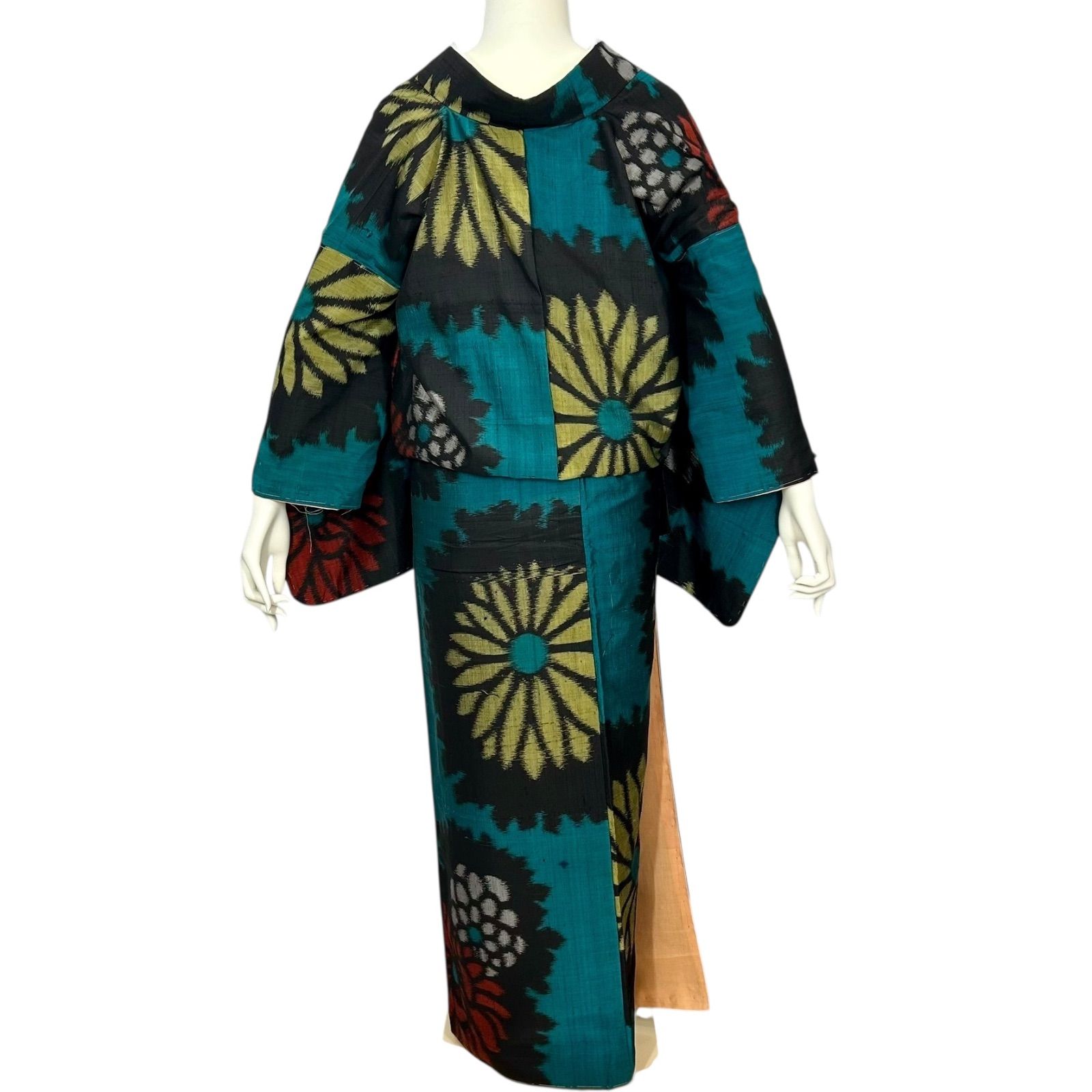 銘仙 アンティーク着物 レトロ着物 - メルカリ