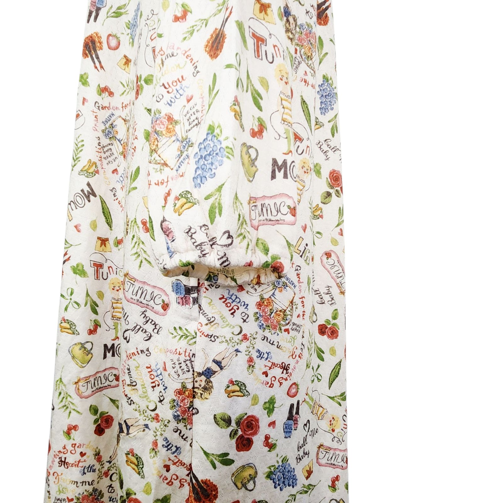 新品未使用　鴨居羊子　TUNIC ルームウェアワンピース　綿100% 鴨居羊子ワンピース 新品未使用‼️TUNIC 長袖半開ヨークワンピース