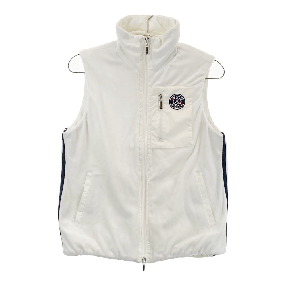 サイズ：M AND PER SE アンパスィ 起毛 ジップベスト ホワイト系