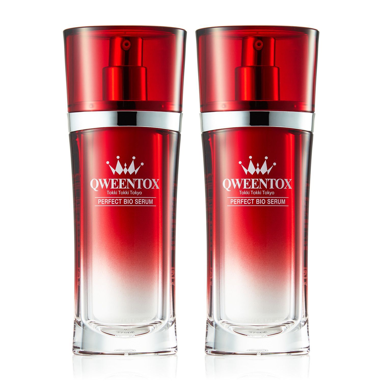 QWEENTOX パーフェクトバイオセラム 美容液 45mL 2本 美顔器セット